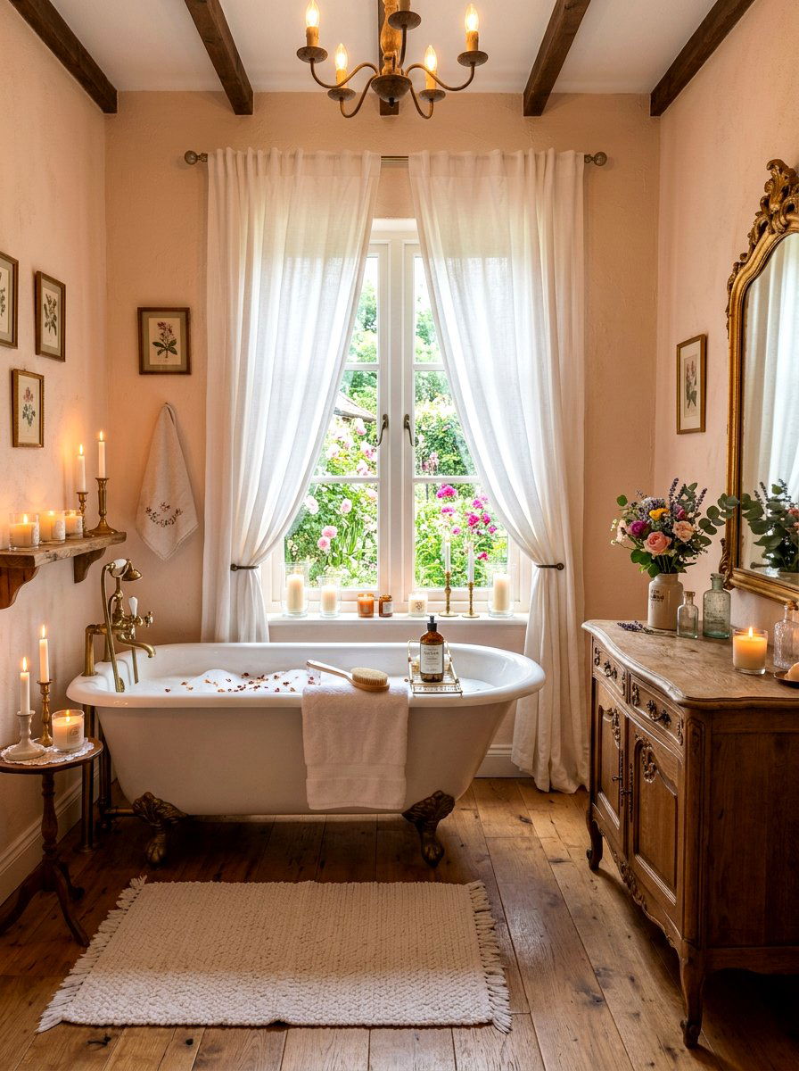 Romantic Cottagecore Bathroom - 30 cottagecore bathroom ideas