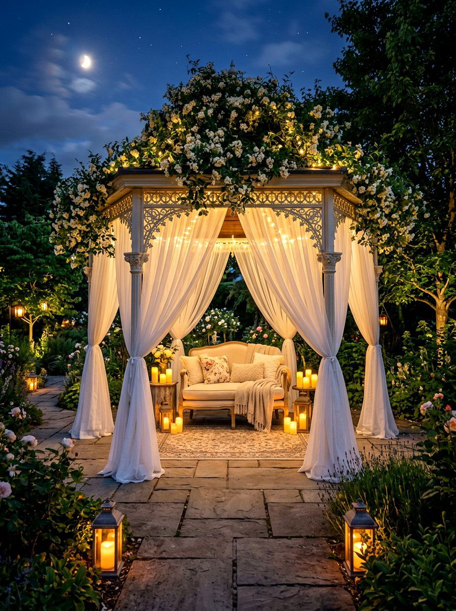 Romantic Gazebo - 30 gazebo decorating ideas