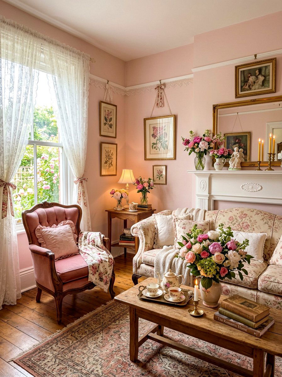 Romantic Style Living Room - 30 grandma core living room ideas
