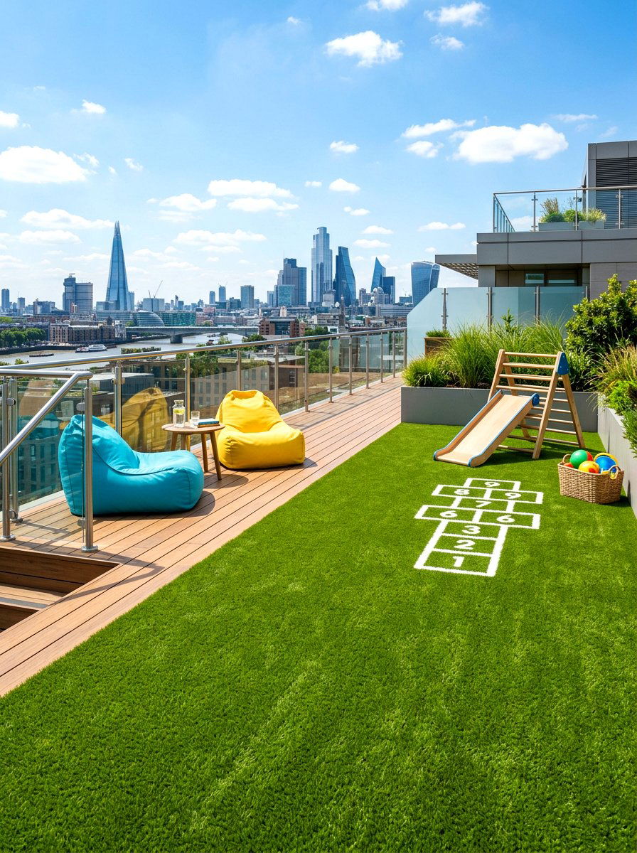 Rooftop Artificial Turf - 30 rooftop patio lounge ideas aesthetic
