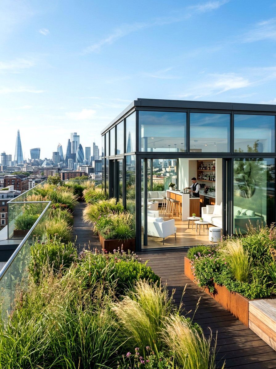 Rooftop Garden Space - 30 garden room ideas