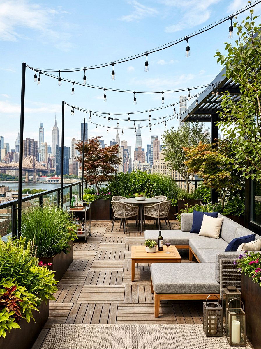 Rooftop Garden Terrace - 30 garden lounge ideas