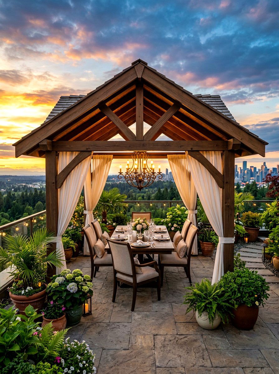 Rooftop Gazebo Lounge - 30 rooftop patio lounge ideas aesthetic