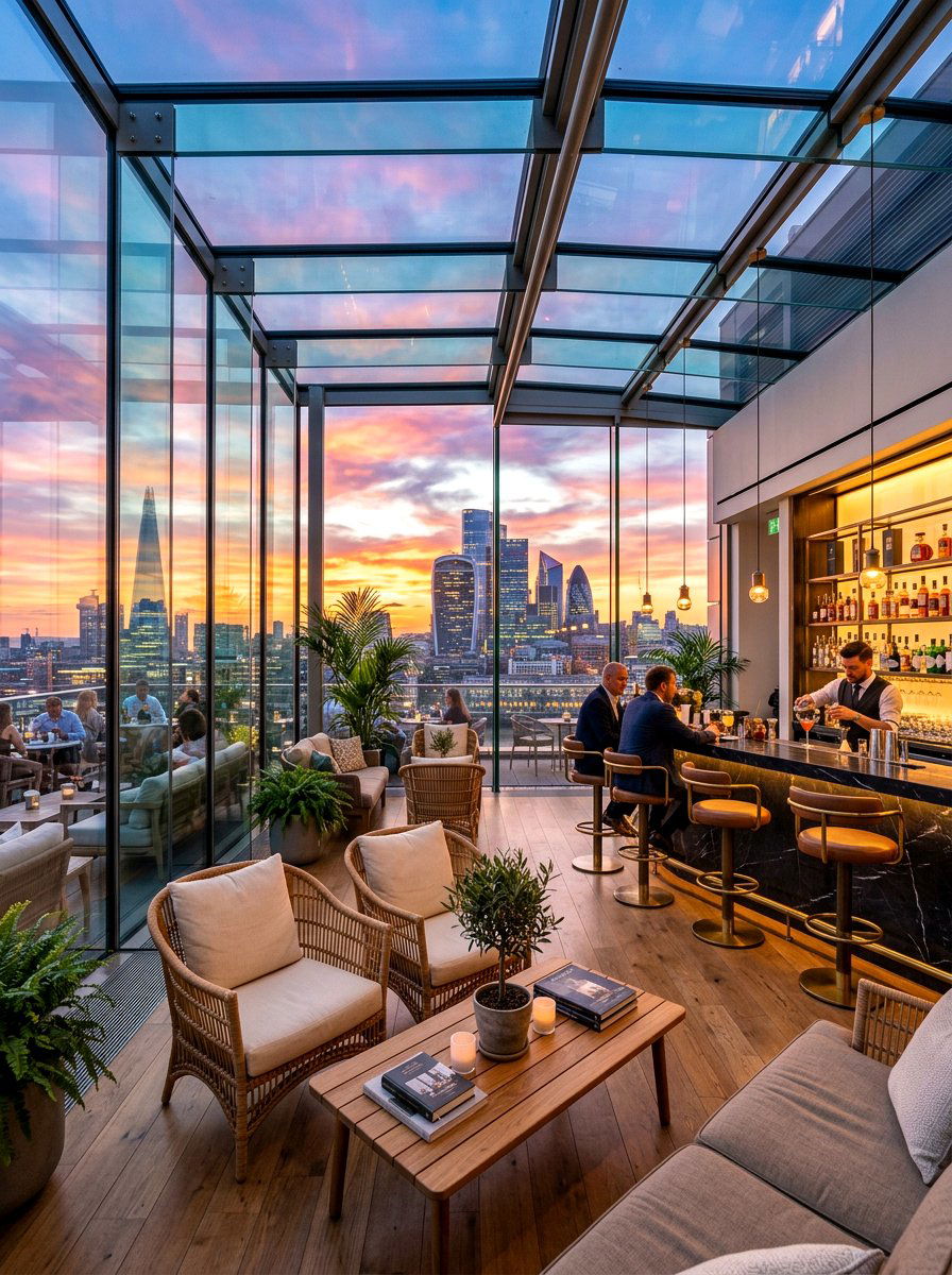Rooftop Glass Room - 30 glass room addition ideas