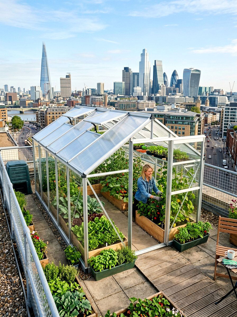 Rooftop Greenhouse - 30 modern greenhouse ideas