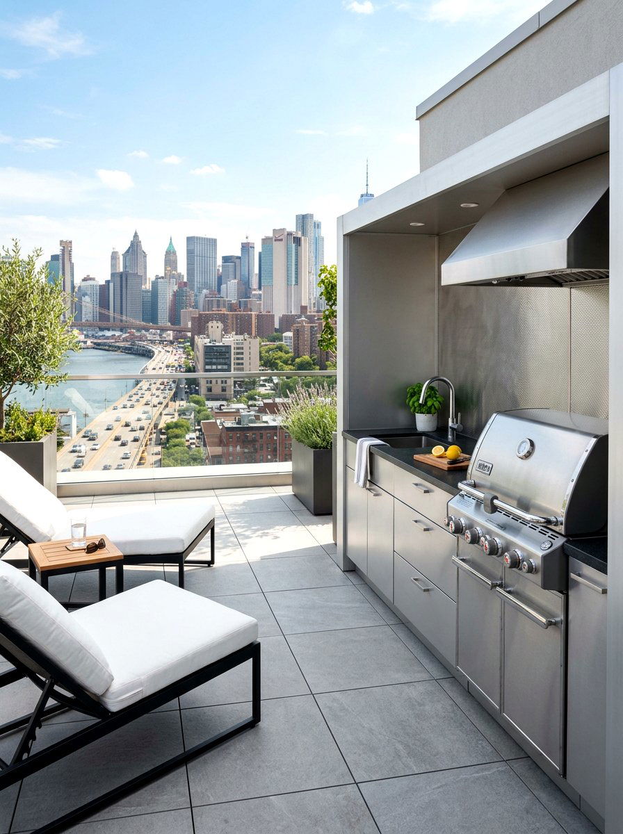 Rooftop Outdoor Kitchen Unit - 30 small outdoor kitchen ideas