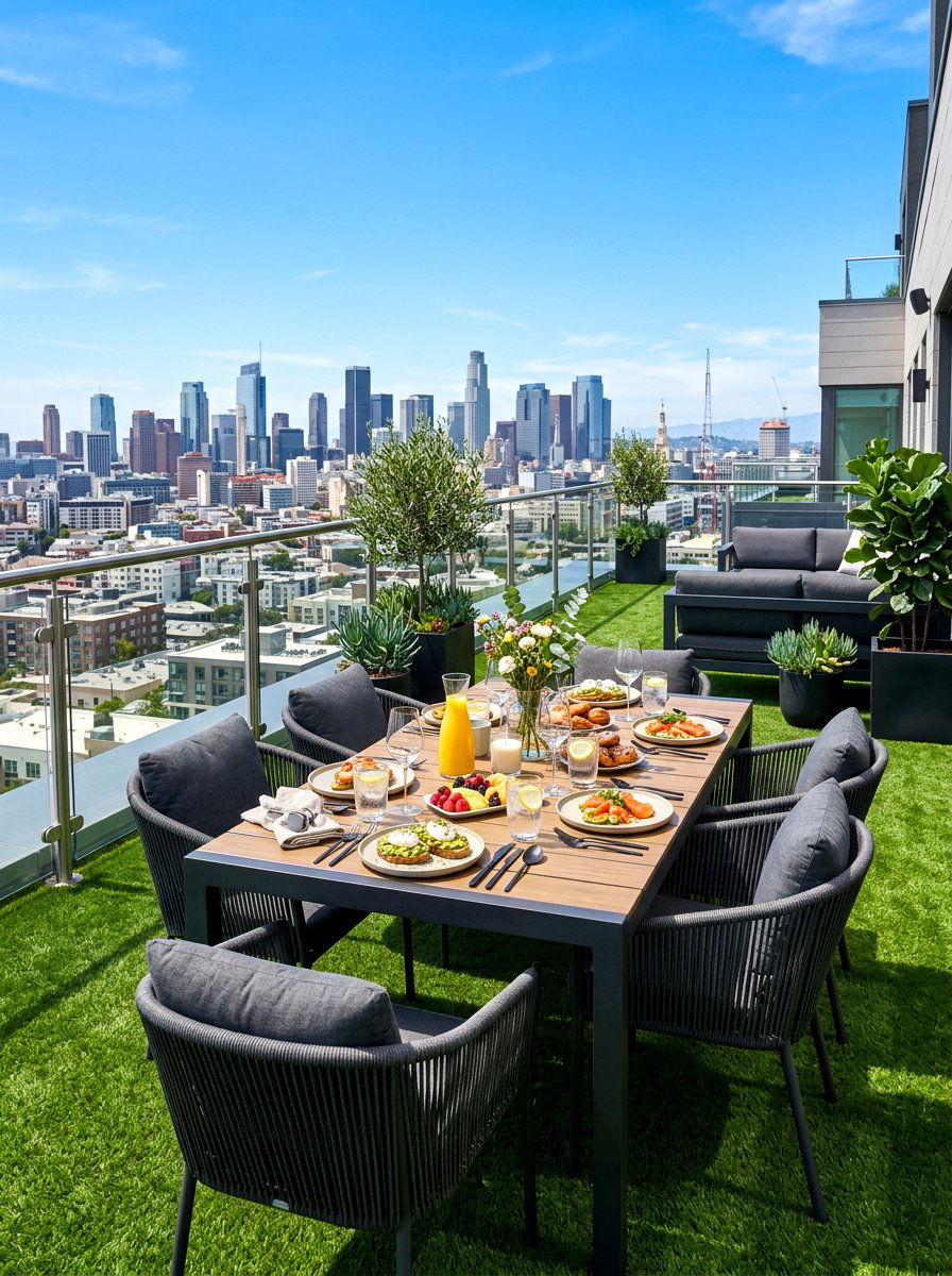 Rooftop Patio Brunch - 30 brunch patio setup ideas