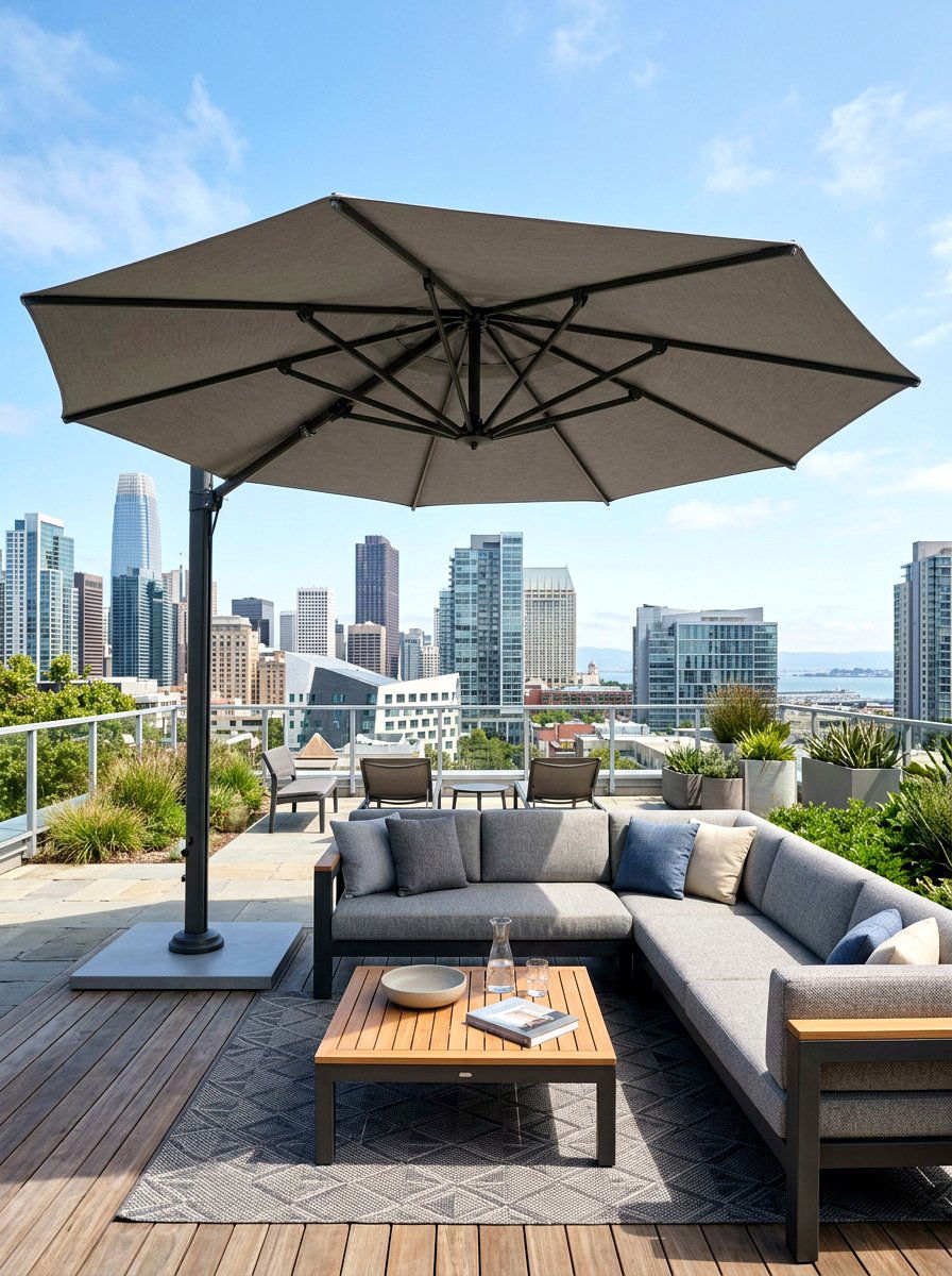 Rooftop Shade Structure - 30 rooftop patio ideas