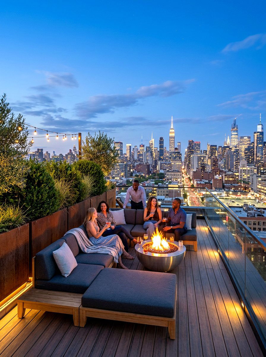 Rooftop Sky Lounge - 30 resort patio lounge ideas