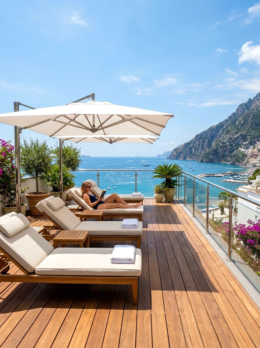 Rooftop Sun Deck - 30 rooftop patio garden ideas