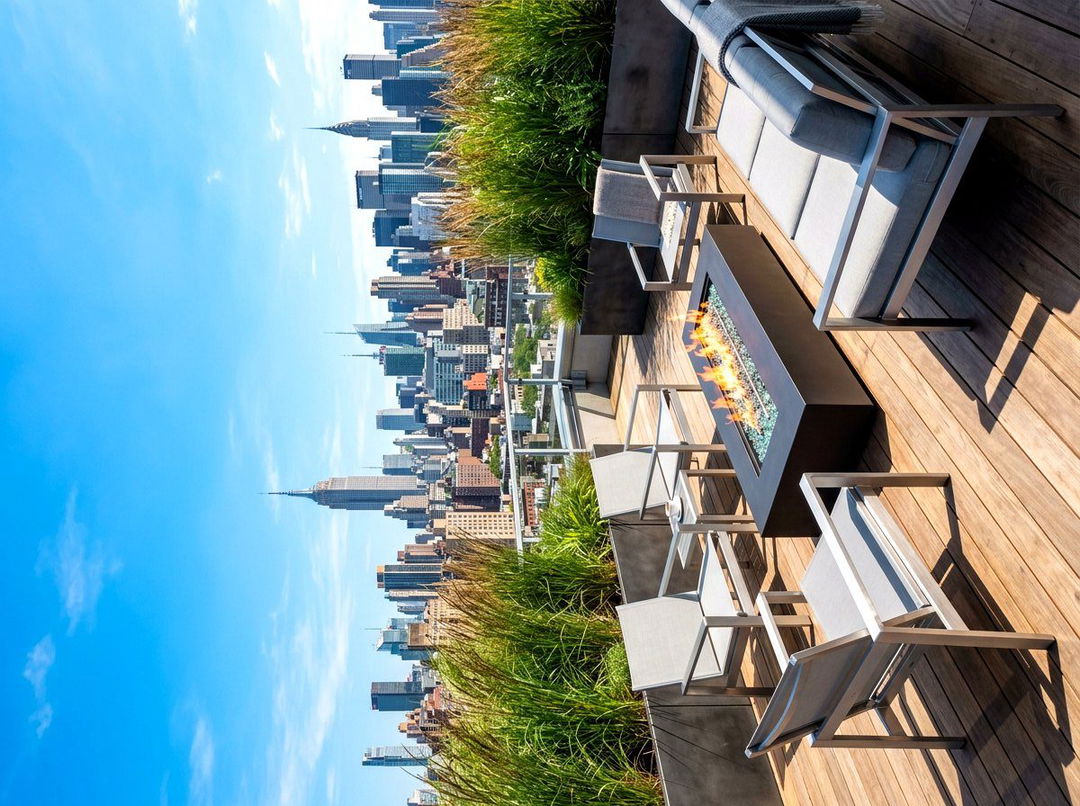 Rooftop Terrace Fire Lounge - 30 sunken fire lounge ideas