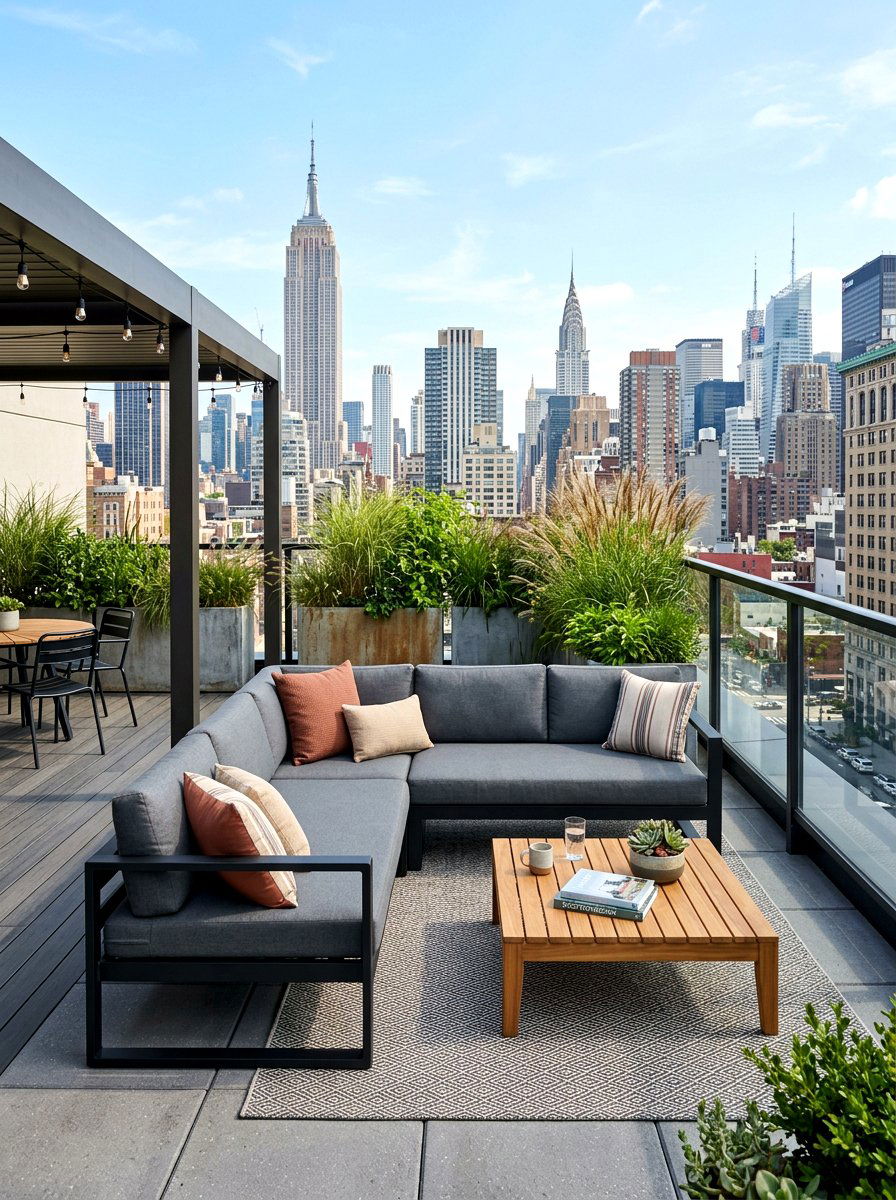 Rooftop Terrace - 30 family backyard seating ideas