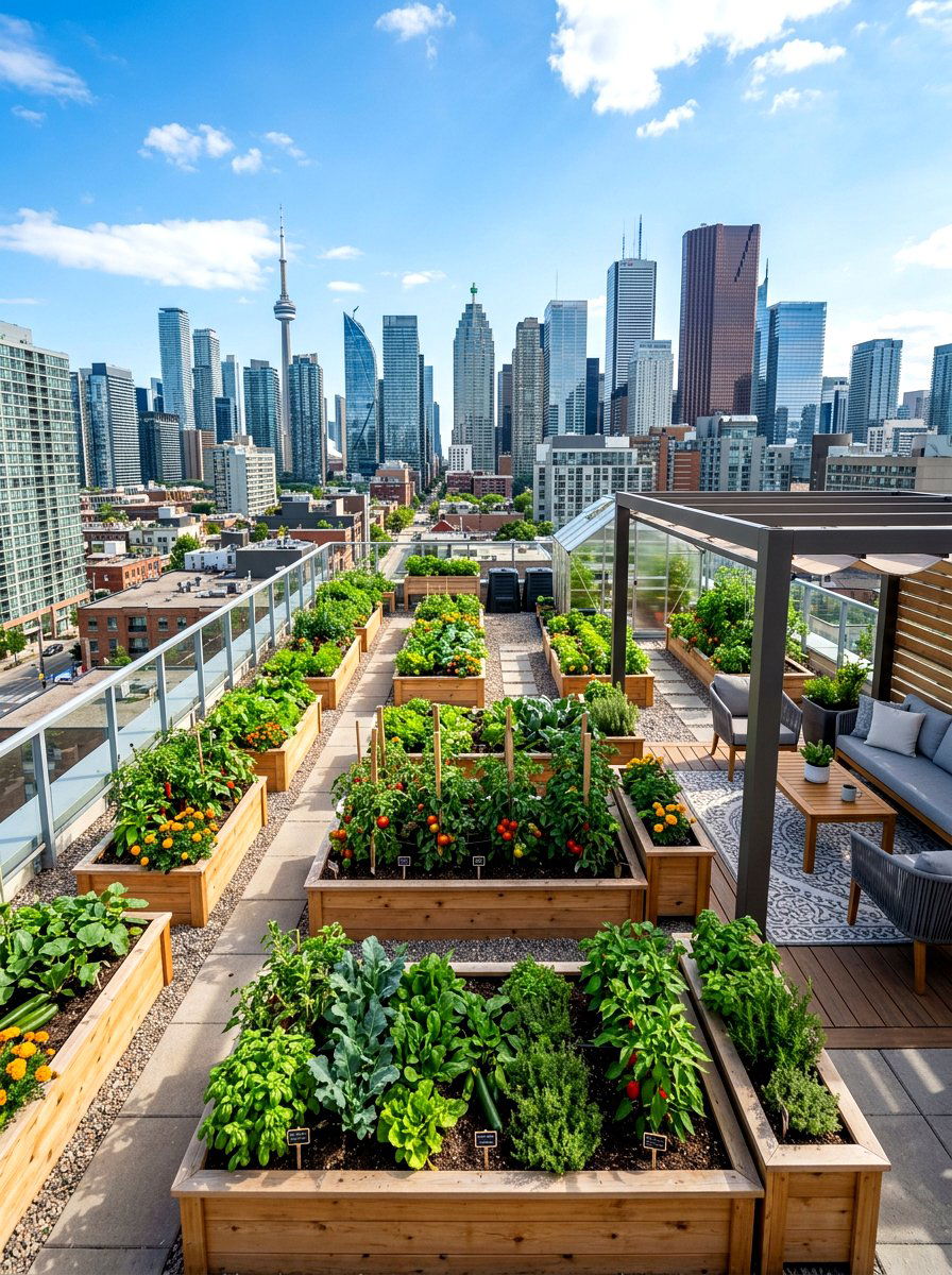 Rooftop Vegetable Garden - 30 organic vegetable garden ideas