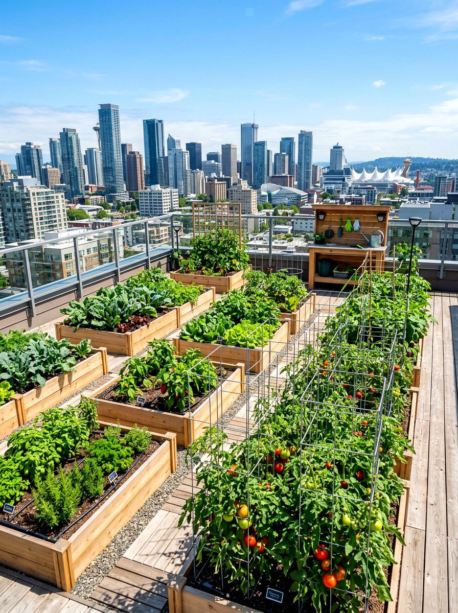 Rooftop Vegetable Garden - 30 vegetable garden ideas