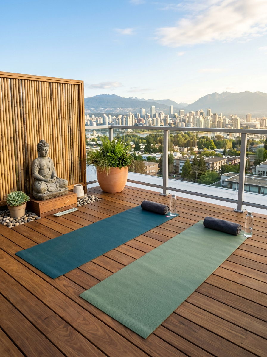 Rooftop Yoga Space - 30 rooftop deck ideas