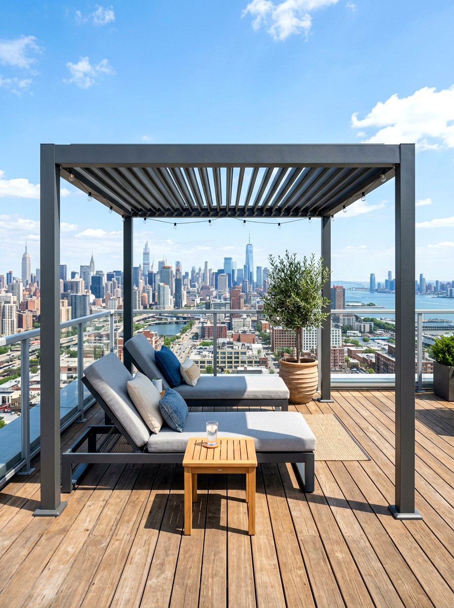 Rooftop deck gazebo - 30 backyard gazebo ideas