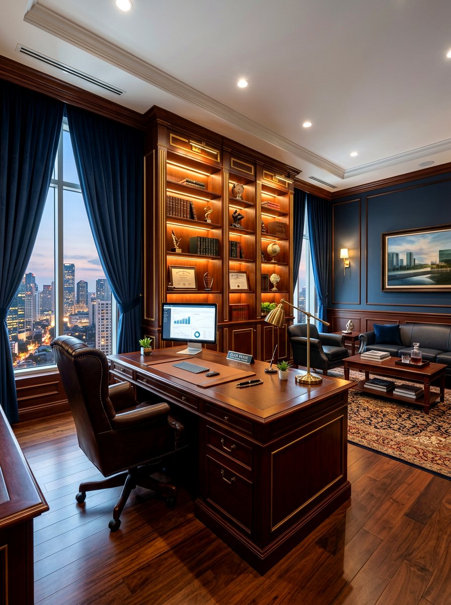 Room Darkening Office Drapes - 30 office curtain ideas