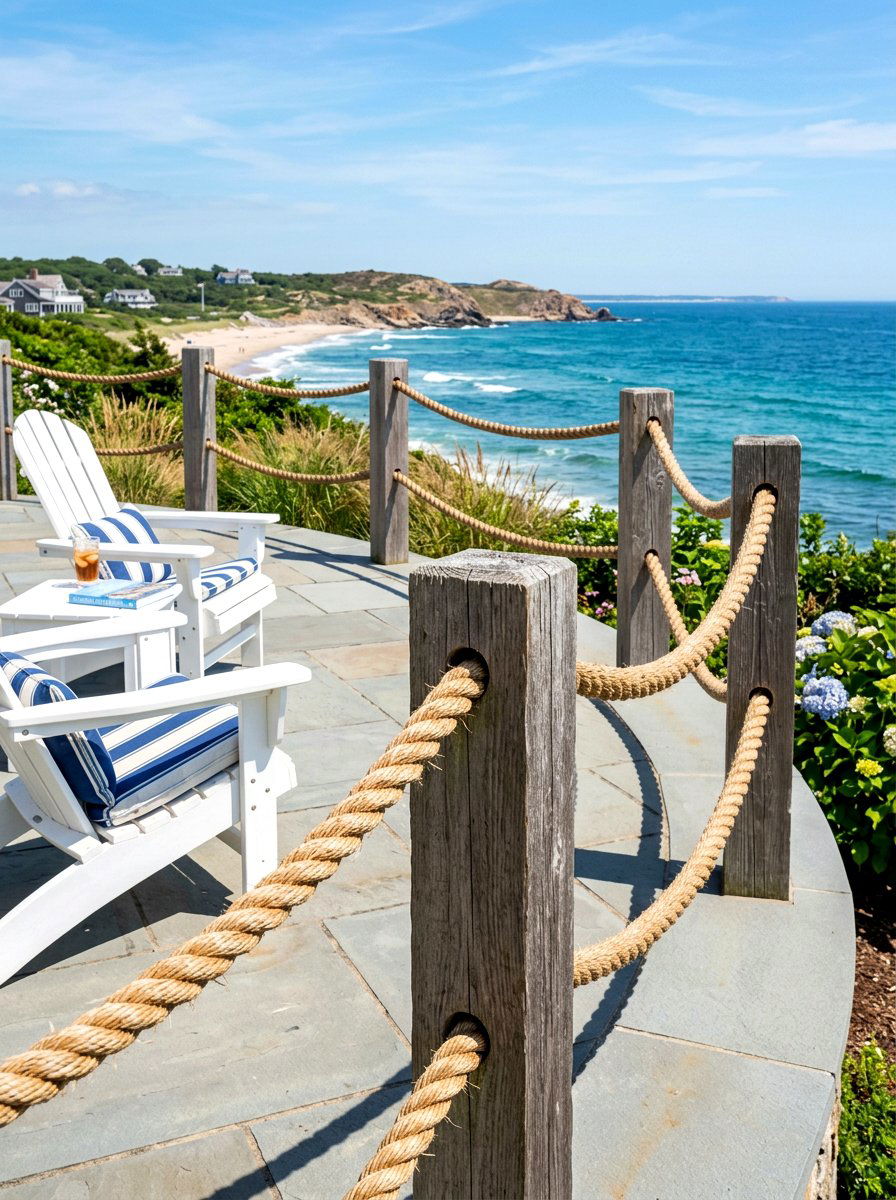 Rope Railing Detail - 30 budget deck ideas