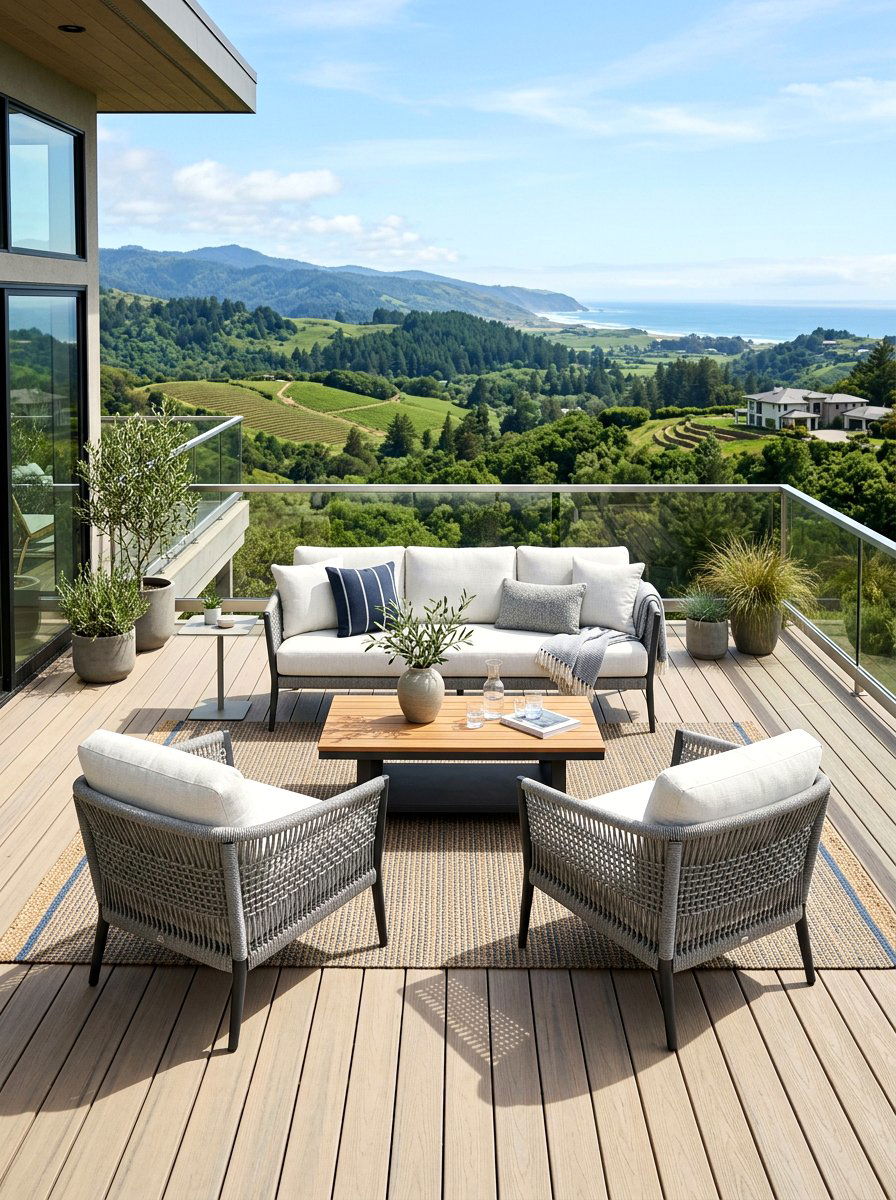 Rope Weave Furniture - 30 plush patio seating ideas