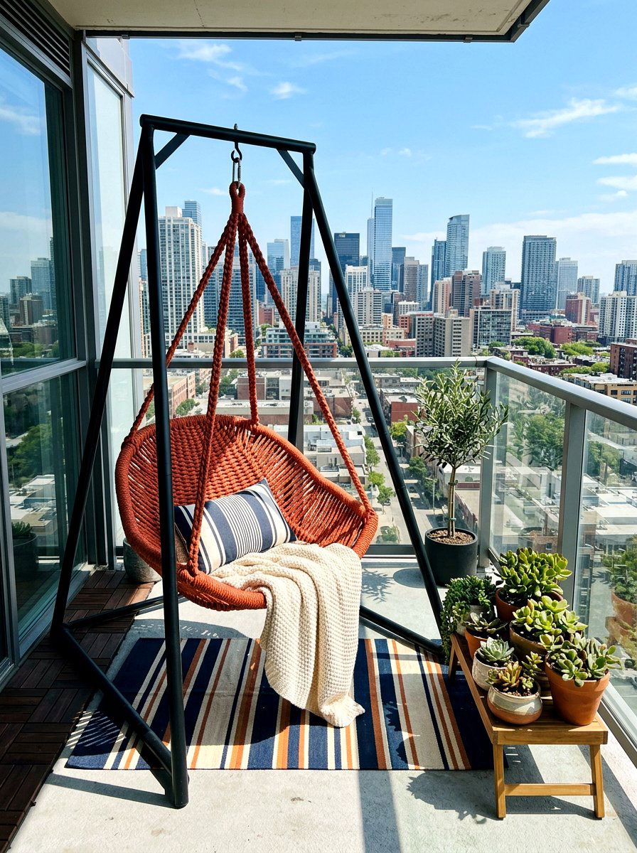 Rope Weave Hanging Chair - 30 cocoon patio chair ideas