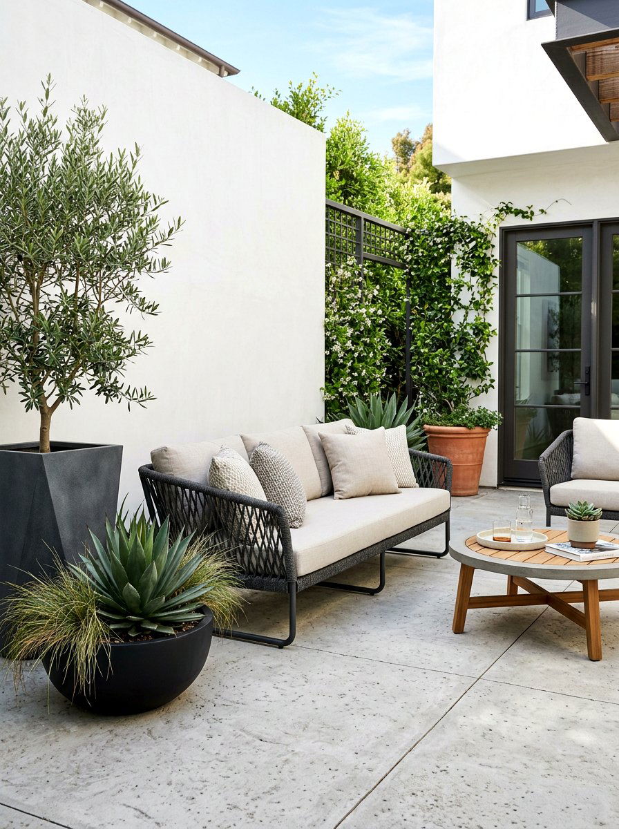Rope Weave Sofa - 30 courtyard patio furniture ideas