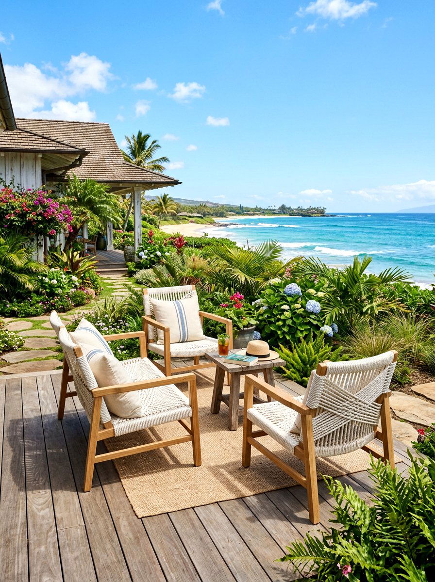 Rope chair - 30 front porch seating ideas
