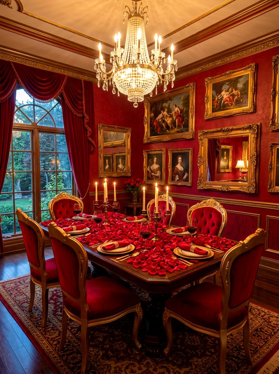 Rose Dining Room - 30 romantic dinner room ideas