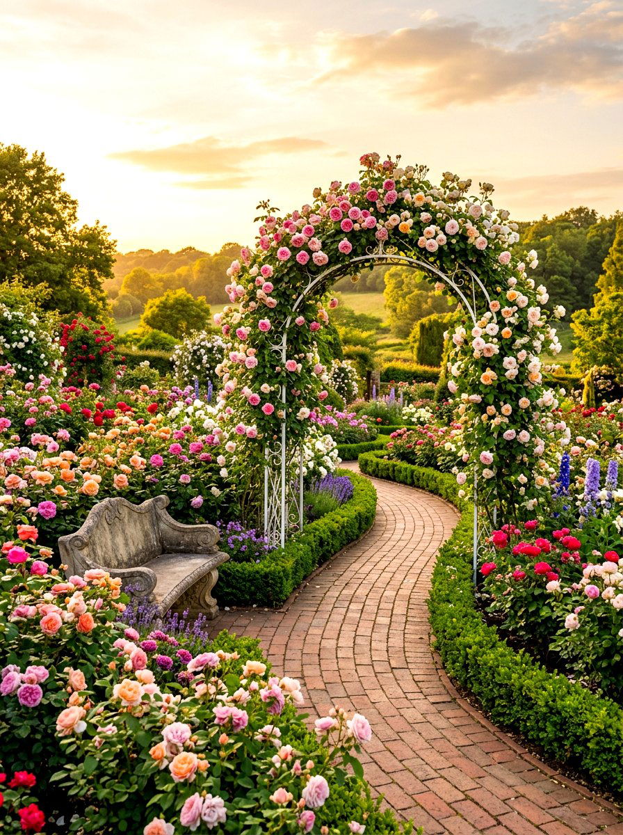 Rose Garden - 30 garden decor ideas