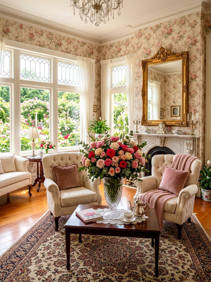 Rose Garden Parlor - 30 flower room ideas
