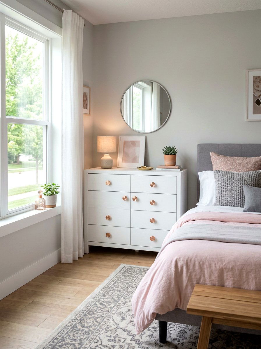 Rose Gold Cabinet Hardware - 30 polished metal decor ideas