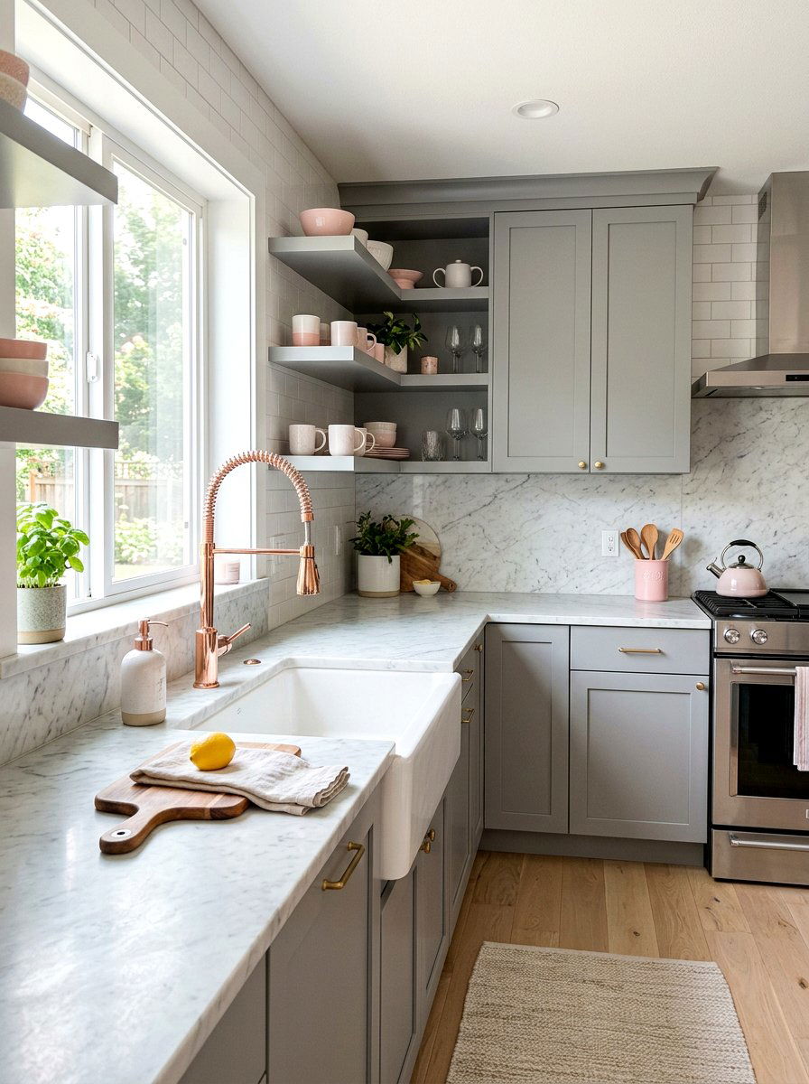 Rose Gold Kitchen Faucet - 30 kitchen faucet finish ideas