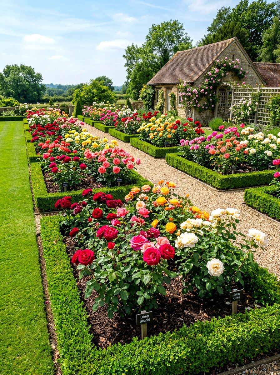 Rose cutting garden - 30 cut flower garden ideas