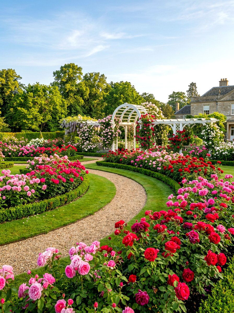 Rose garden - 30 flower farm backyard ideas