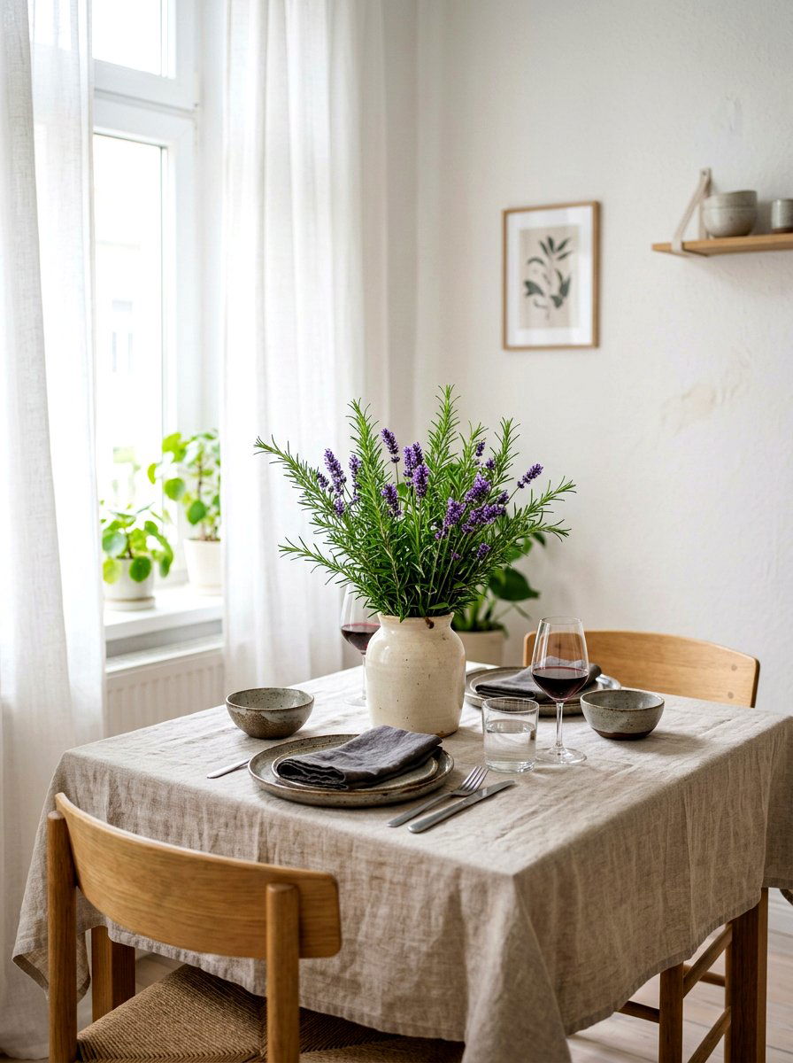 Rosemary And Lavender Bouquet - 30 rustic table centerpiece ideas