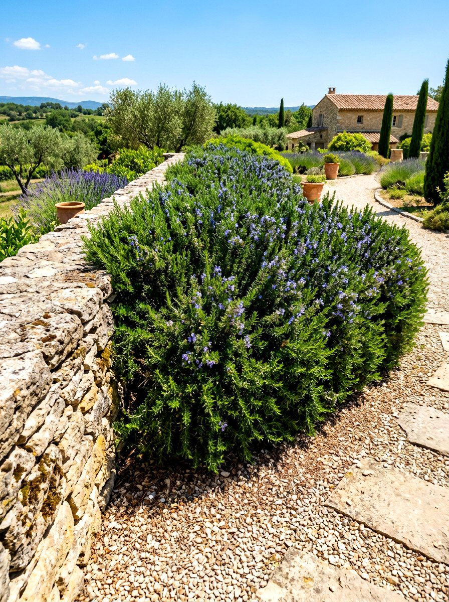 Rosemary Garden Hedge - 30 tea herb garden ideas