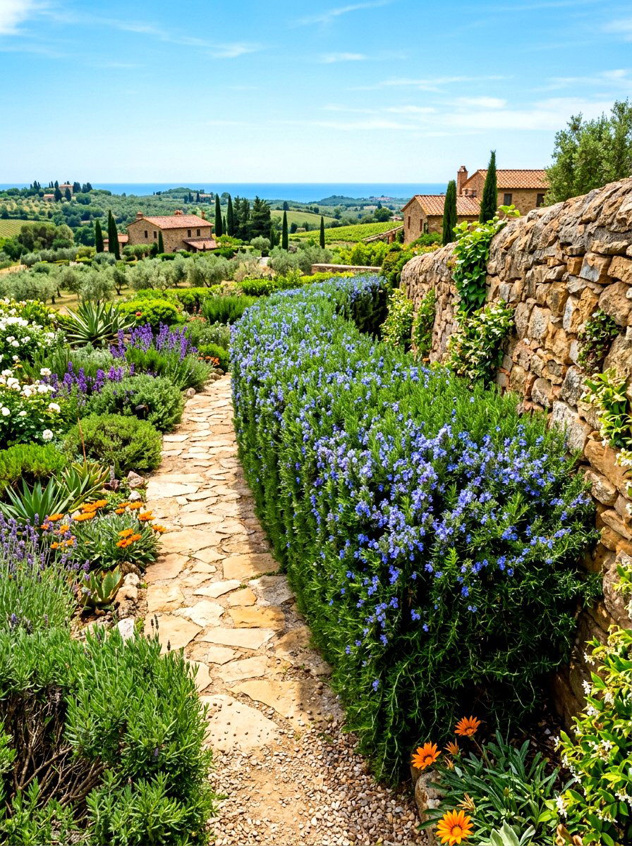 Rosemary Hedge Garden - 30 medicinal garden ideas