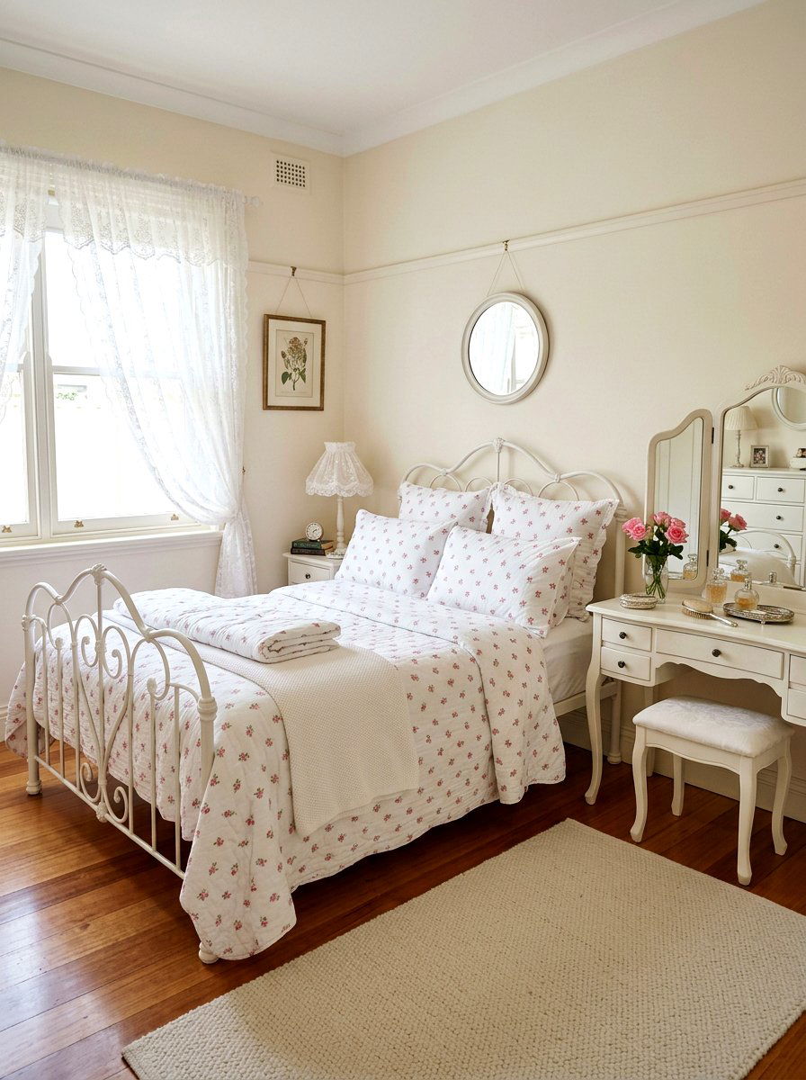 Roses On Bedding - 30 romantic floral bedroom ideas