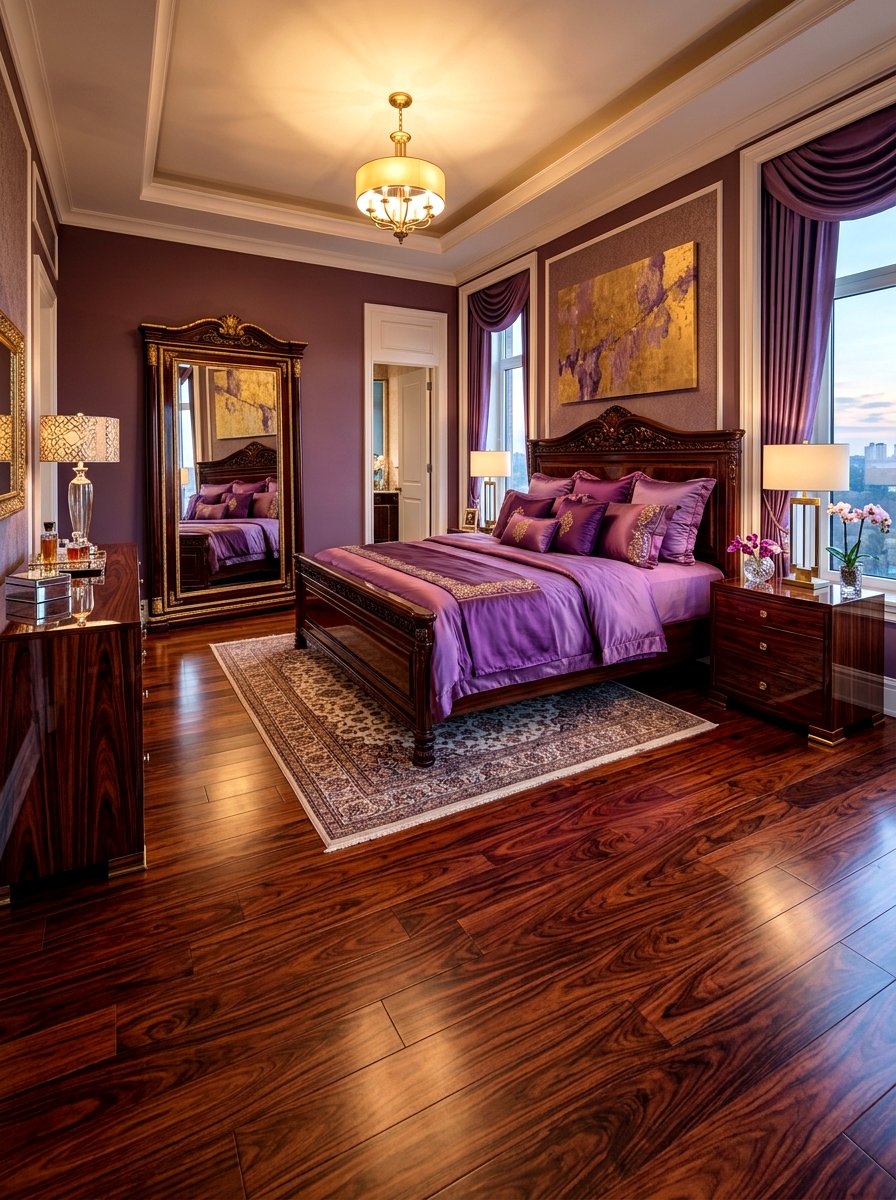Rosewood hardwood floor - 30 hardwood floor stain ideas