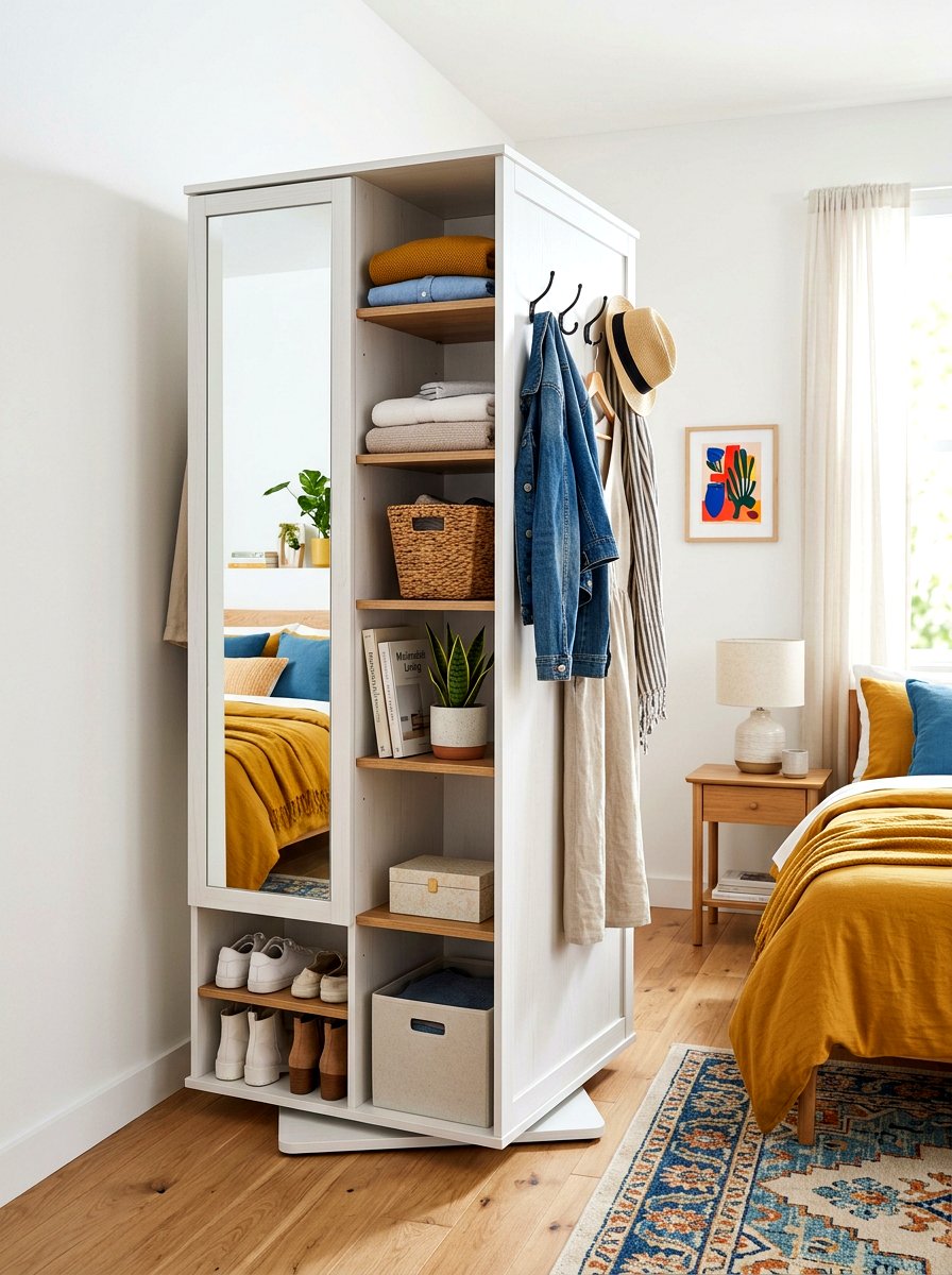 Rotating Wardrobe Tower - 30 dress up station ideas
