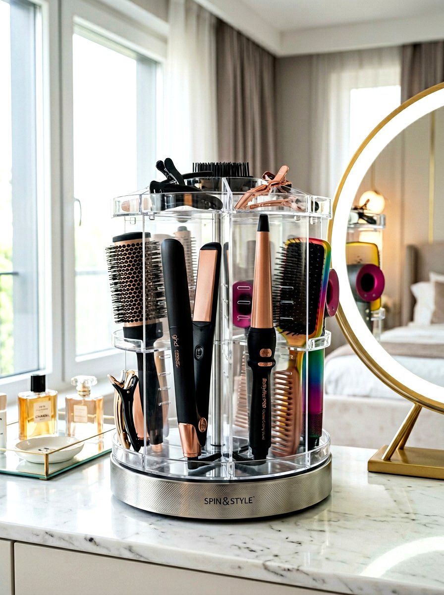 30 Hair Tool Storage Ideas for Tidy Countertops, No Clutter