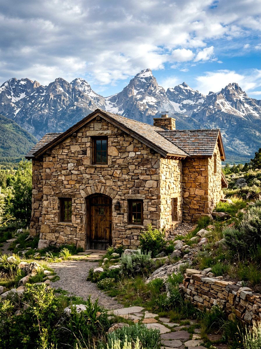 Rough Cut Stone Home - 30 stone house exterior ideas