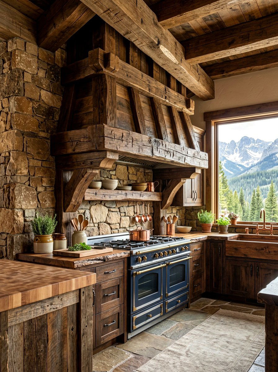 Rough Hewn Hood - 30 wood vent hood ideas
