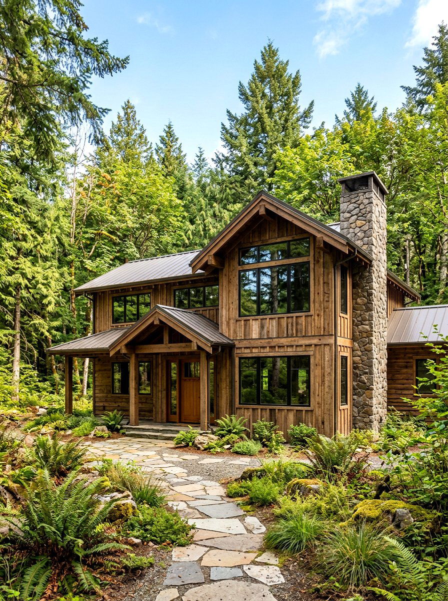 Rough Sawn Cedar Siding - 30 cedar siding exterior ideas