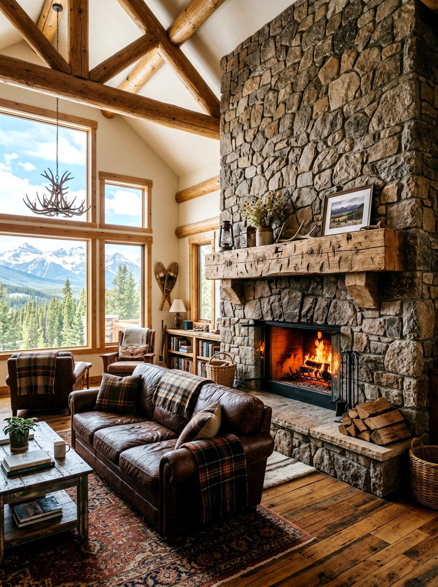 30 Wood Mantel Beam Ideas to Upgrade Your Fireplace Look