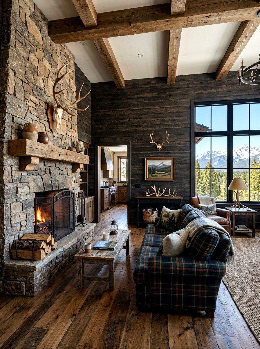 Rough Sawn Shiplap Cabin - 30 shiplap wall ideas