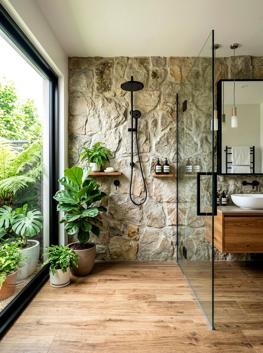 30 Stone Inspired Bathroom Ideas for a Spa-Like Upgrade Now