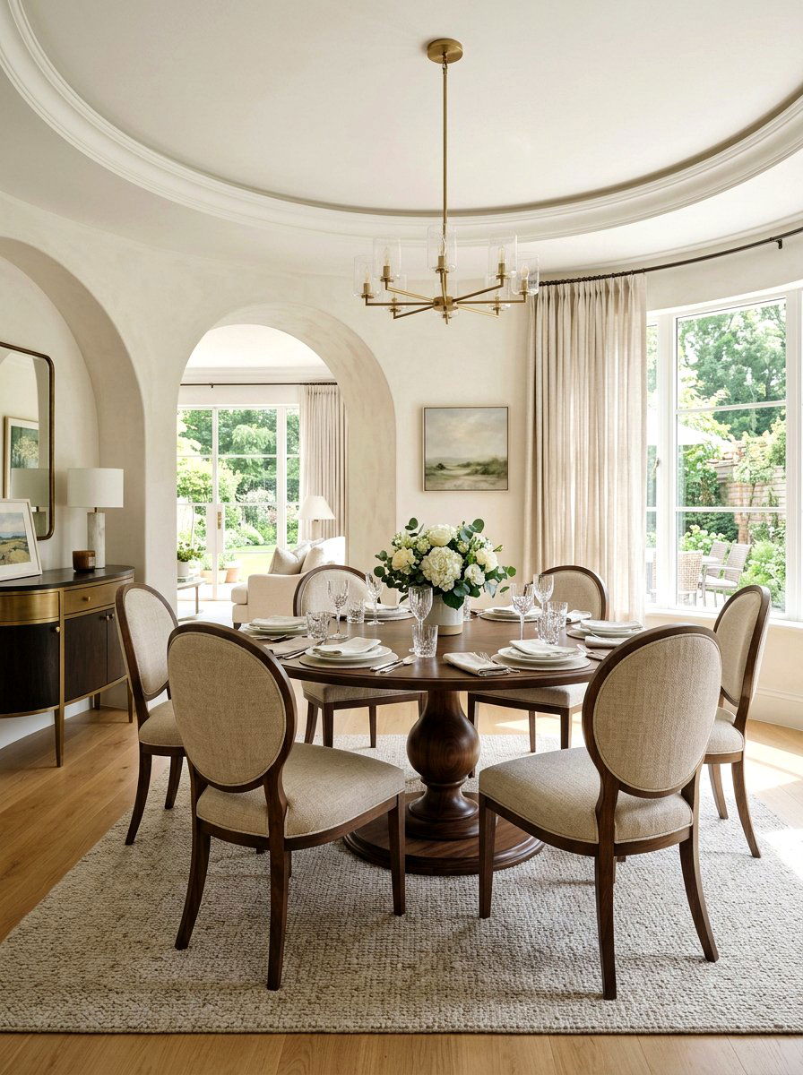 Round Back Upholstered Chairs - 30 upholstered dining chair ideas