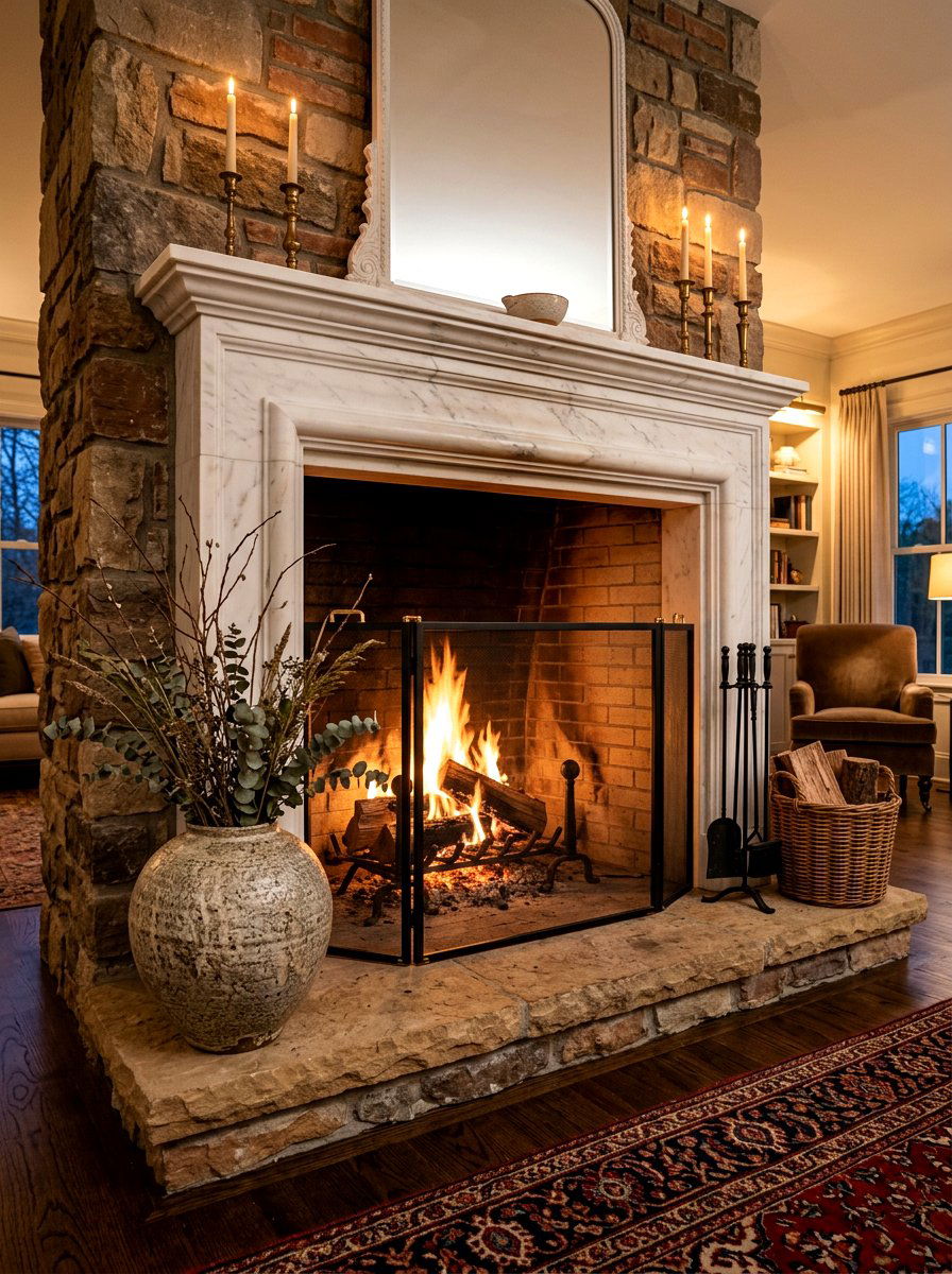 Round Ceramic Vase Fireplace - 30 ceramic vase styling ideas