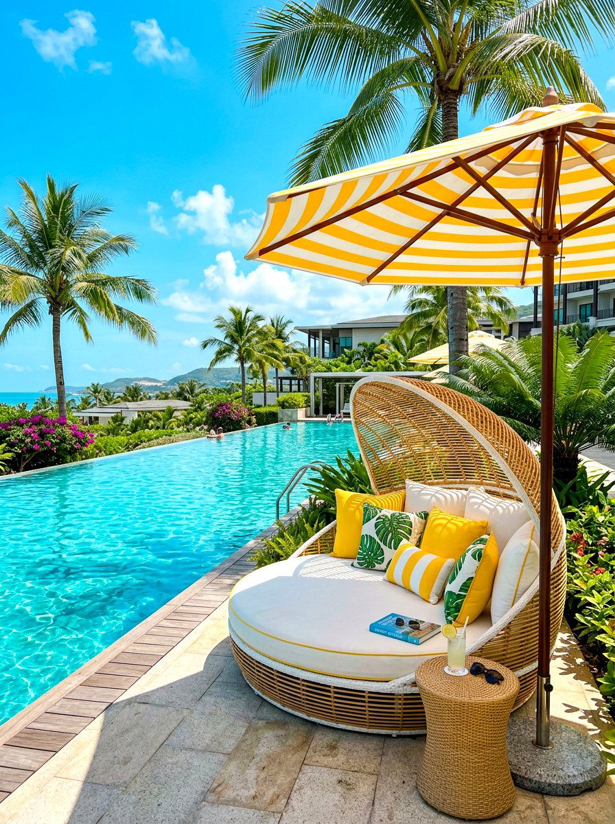 Round Cloud Garden Lounger - 30 cloud outdoor sofa ideas