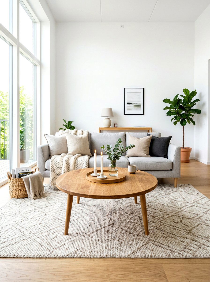 Round Coffee Table - 30 Scandinavian home ideas